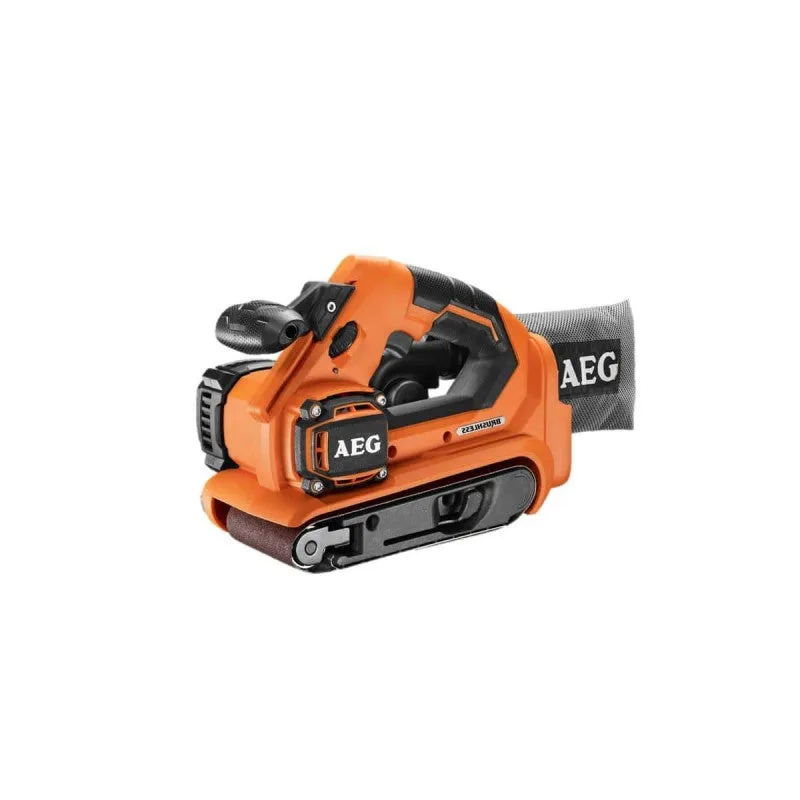 Aeg - lijadora de banda sin escobillas de 18 v sin batería ni cargador 457 x 75 mm - bhbs18-75bl-0