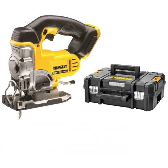 Dewalt dcs 331 nt scie sauteuse sans fil 18v + coffret de transport dewalt tstak box dwst1-70703 + insert correspondant - sans batterie, sans chargeur