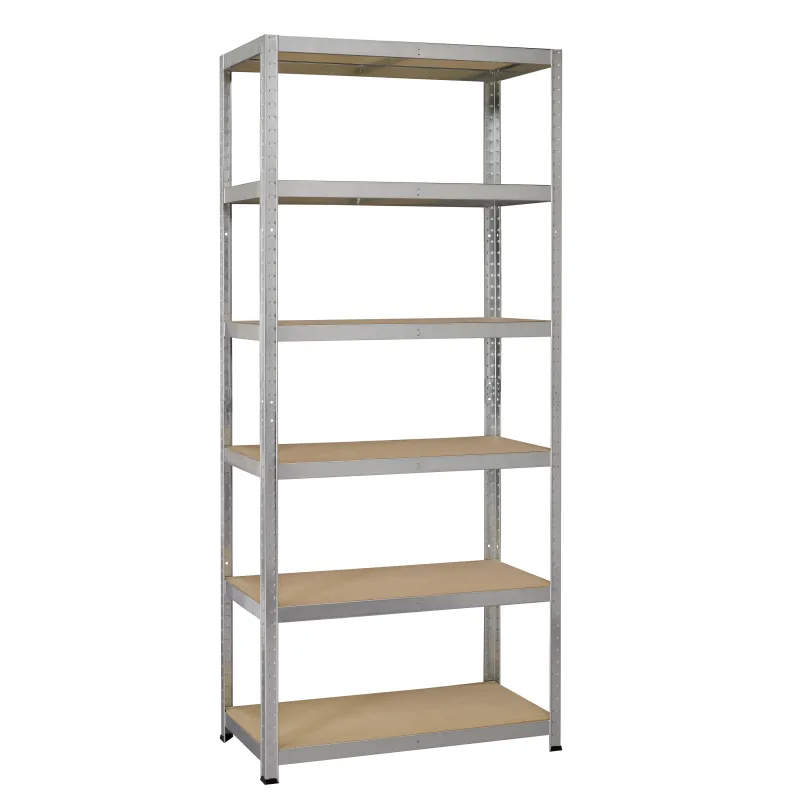 Estantería metálica en kit 5 baldas strong - gris - 100x196x40 cm - avasco