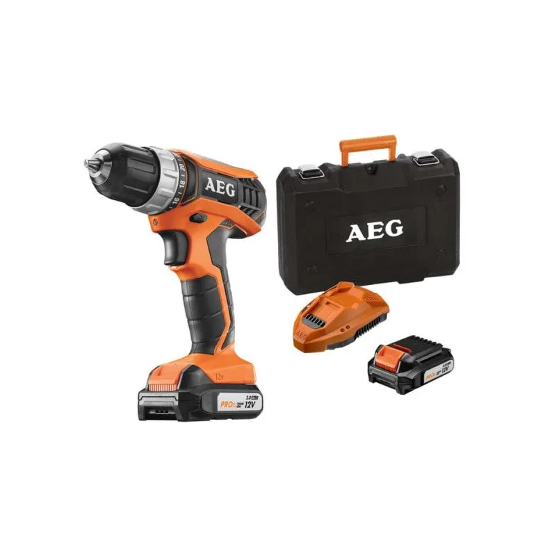 Aeg perceuse sans fil bs 12 g3-202c 12 v 2 ah 1,5 - 10 mm