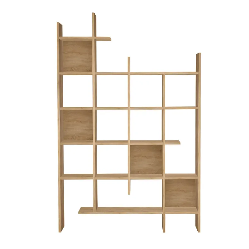 Librería de madera manco - 122 x 25 x 188 cm - roble