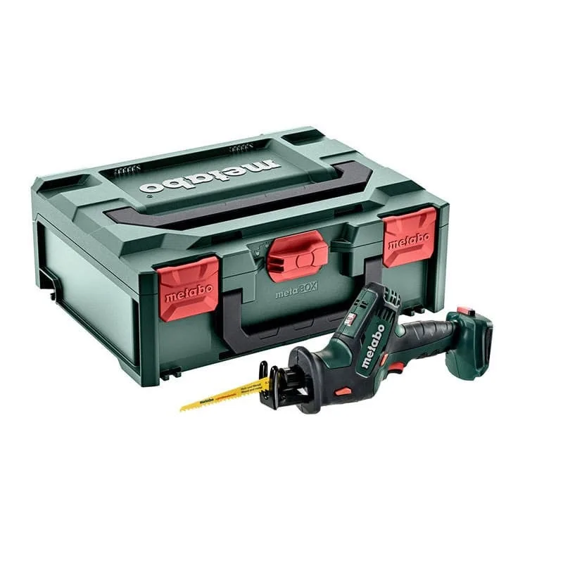 Metabo sse 18 ltx compact scie sabre sans fil 18 v + coffret metabox ( 602266840 ) - sans batterie, sans chargeur