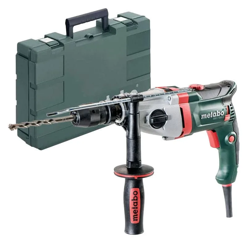 Metabo 600785500 taladro percutor sbev 1300-2 portabrocas futuro top 1300w con maletín