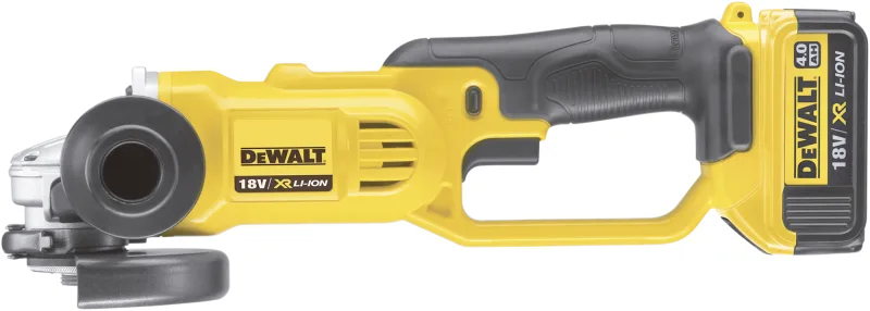 Amoladora angular dewalt dcg412m218v disco 125mm con 2 baterías de 4ah + maletín