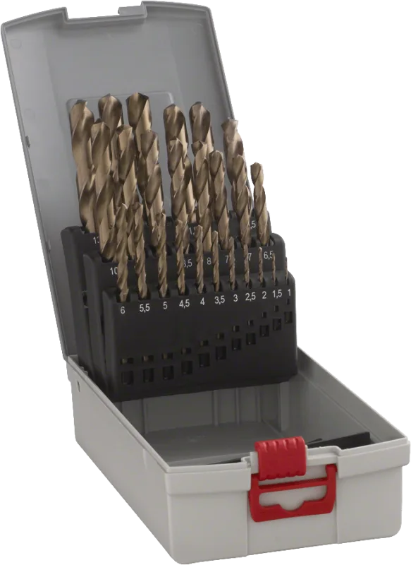 Set de taladro metálico hss-co (aleación de cobalto). proveer