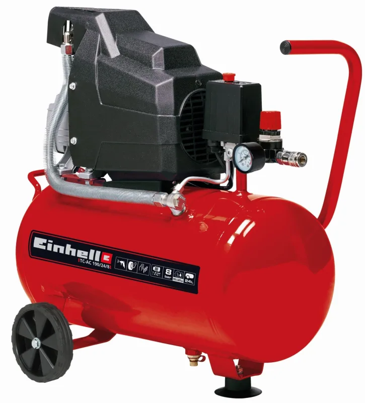 Compresor de aire einhell tc-ac 190/24/8 - deposito 24 litros - nivel sonoro 97 db