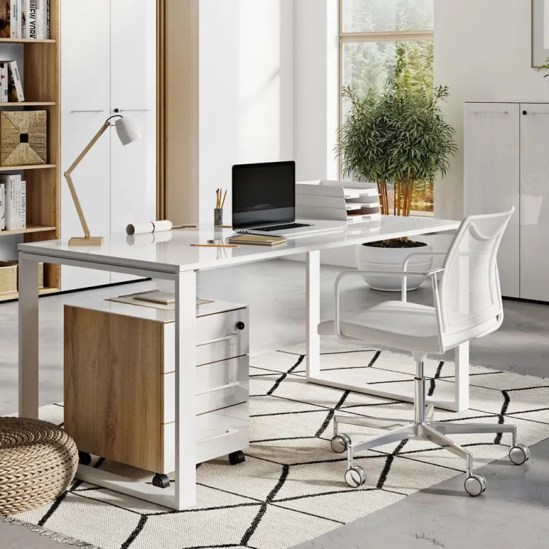 Germania archivo con ruedas gw-monteria repro roble navarra y blanco