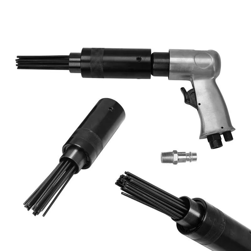 Juego de escalador de agujas de aire comprimido con cabezal de repuesto pistola de agujas de rejilla de 19 agujas