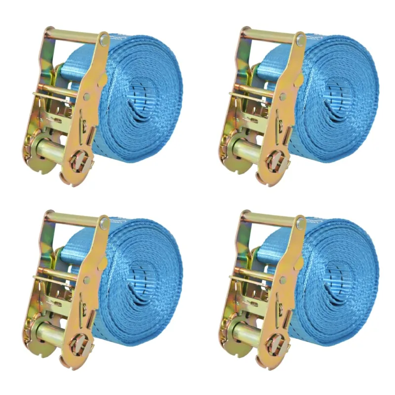 Maison exclusive - correas de sujeción de trinquete 4 uds 2 t 6mx38mm azul