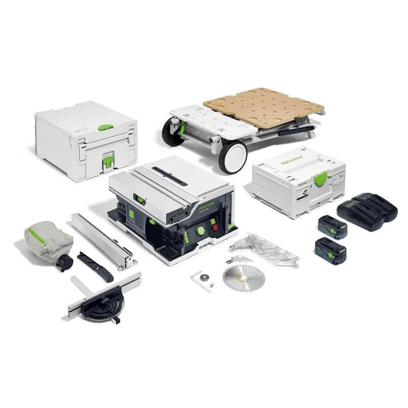 Sierra circular de mesa a batería csc sys 50 ebi-set - 577379 - festool