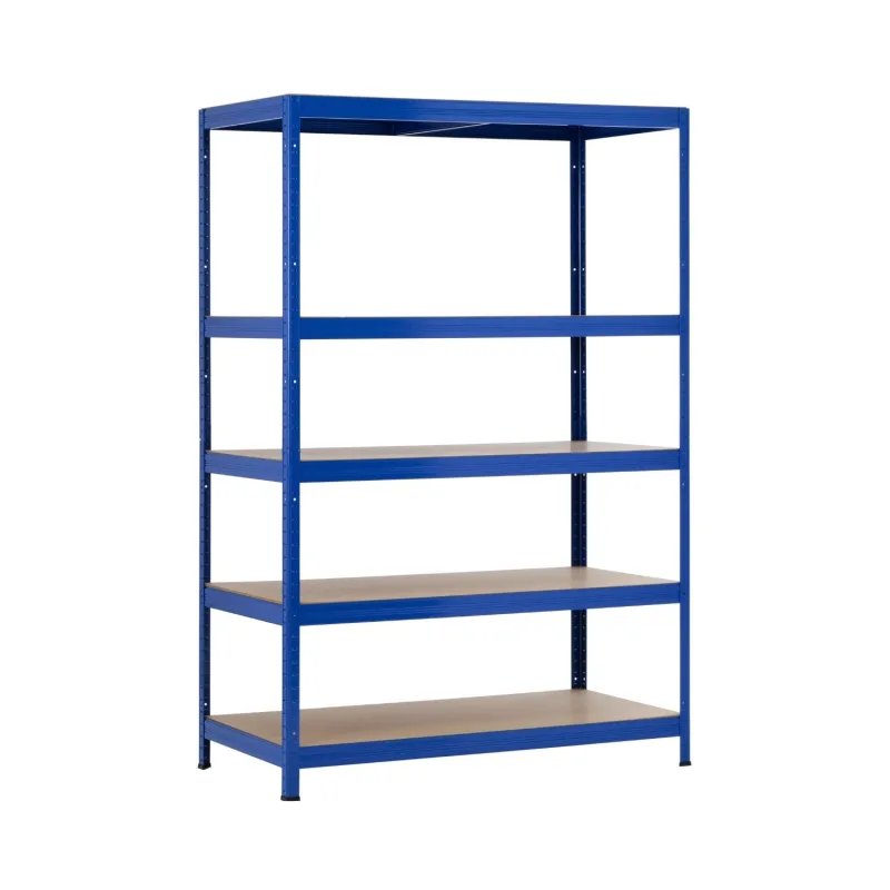 Estantería metálica modular con 5 baldas para cargas pesadas 1250kg 120x60x180cm o91