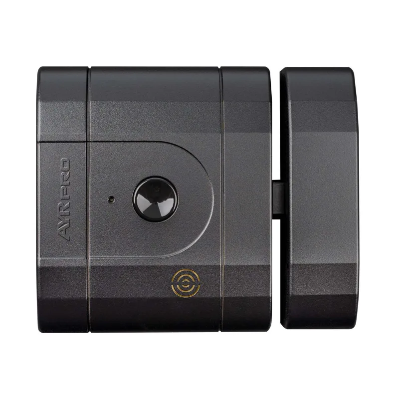 Cerradura electrónica invisible ayr int lock pro negro con alarma 100db