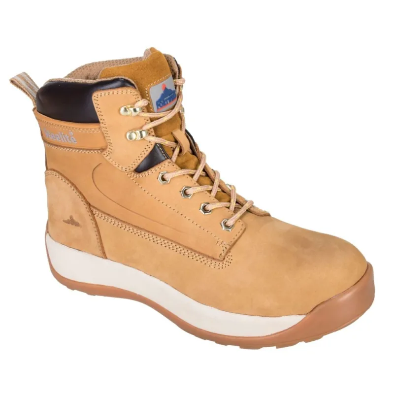 Botas de trabajo steelite constructo nubuck s3 suela de goma 300ºc hro portwest fw32