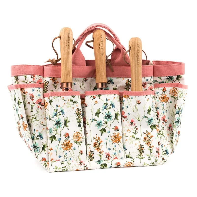 Set de jardín wild meadow bolsa y juego de herramientas, laura ashley
