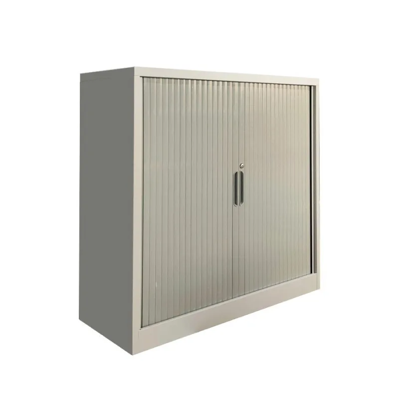 Mueble metálico de 2 puertas correderas con estante interior 102x100 cm