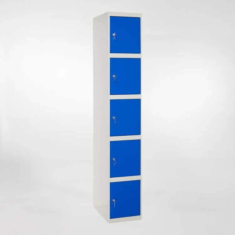 Taquilla metálica casillero de 5 puertas y 5 alturas 180x50x40cm