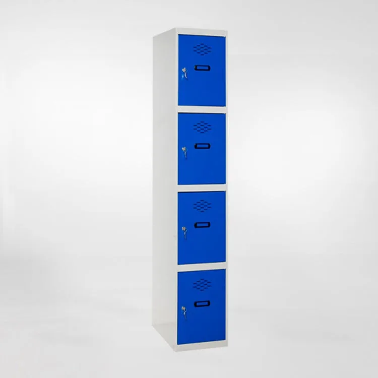 Taquilla metálica casillero de 4 puertas y 4 alturas 180x50x30cm