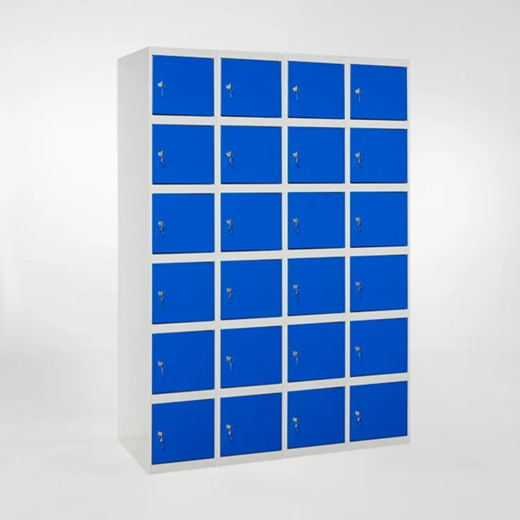 Taquilla metálica casillero de 24 puertas y 6 alturas 180x50x30cm