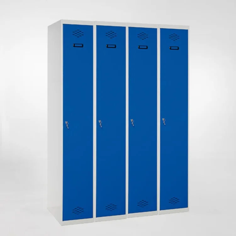 Taquilla metálica casillero de 4 puertas y 1 altura 180x50x25cm