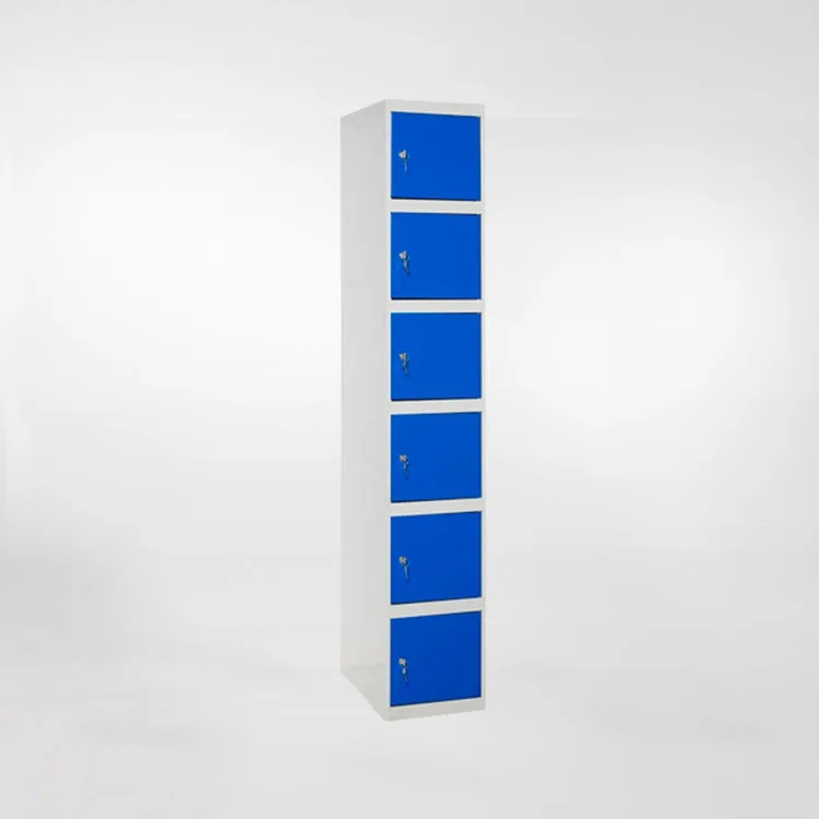 Taquilla metálica casillero de 6 puertas y 6 alturas 180x50x25cm