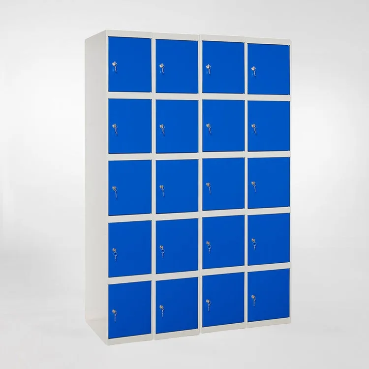 Taquilla metálica casillero de 20 puertas y 5 alturas 180x50x25cm