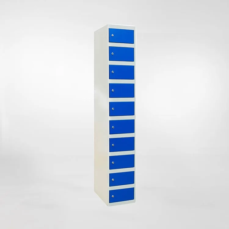 Taquilla metálica casillero de 10 puertas y 10 alturas 180x50x30cm