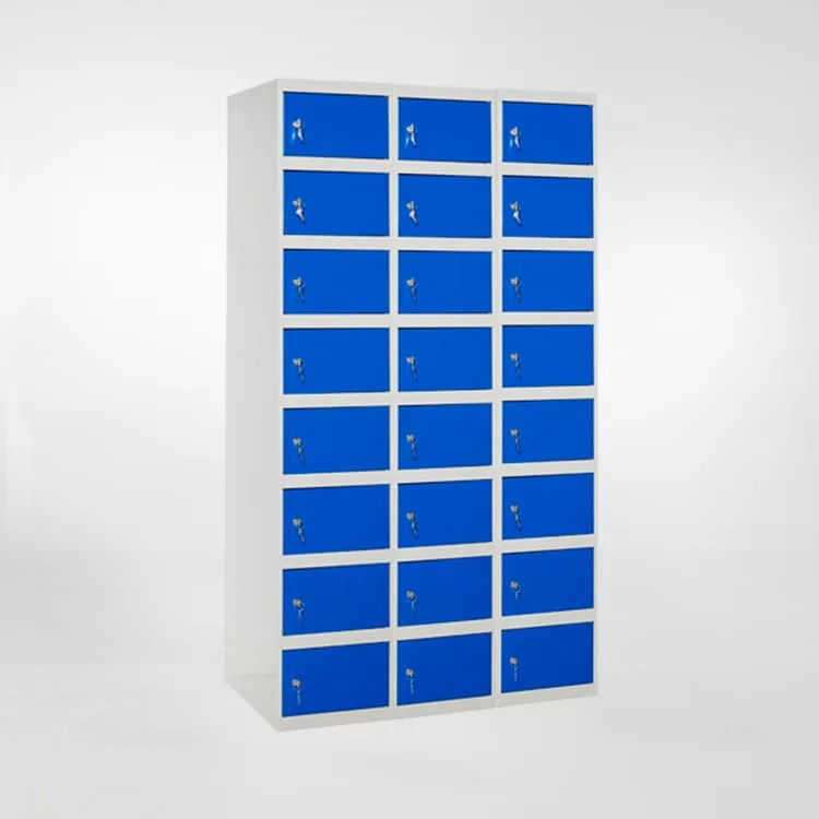 Taquilla metálica casillero de 24 puertas y 8 alturas 180x50x40cm