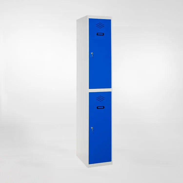 Taquilla metálica casillero de 2 puertas y 2 alturas 180x50x30cm