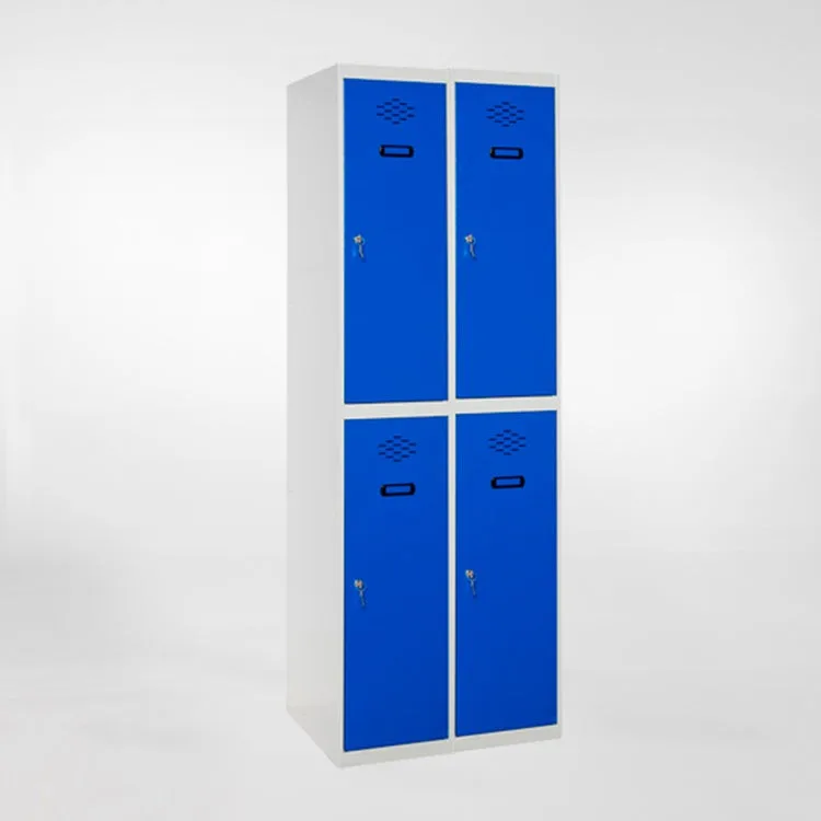 Taquilla metálica casillero de 4 puertas y 2 alturas 180x50x25cm