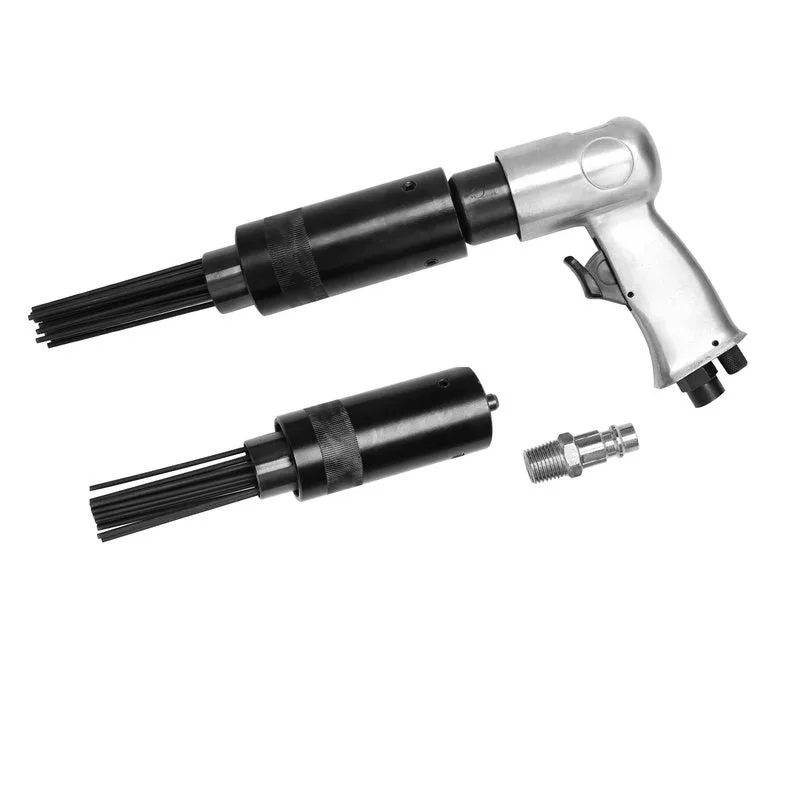 Escalador de agujas de aire comprimido escalador neumático de agujas con cabezal de repuesto 19 agujas pistola de agujas