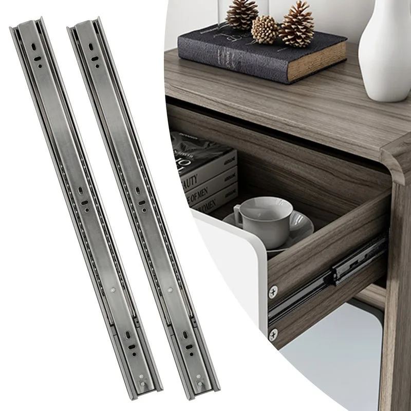 Guías de cajón de 45 mm guías telescópicas de extensión completa de 300 mm 6 piezas