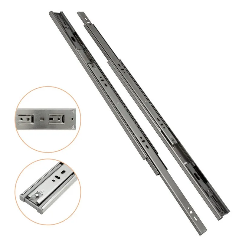 Guías de cajón de 45 mm guías telescópicas de extensión completa de 300 mm 6 piezas