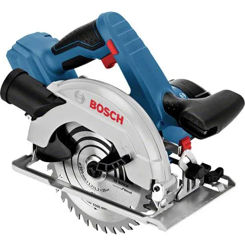 Sierra circular a batería bosch professional gks 18v-57-2 professional solo azul/negro, sin batería ni cargador, en l-boxx