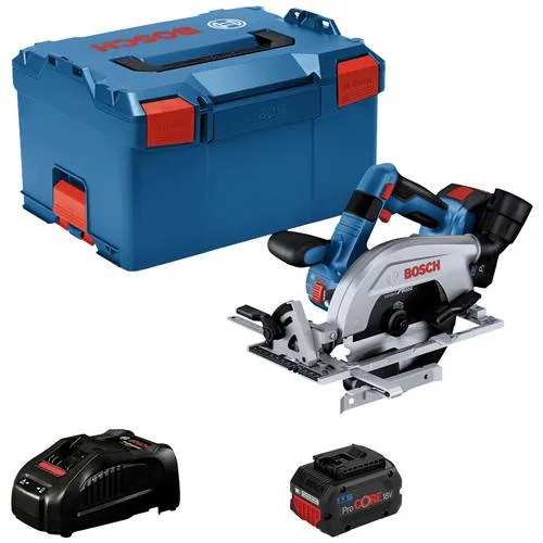 Sierra circular a batería bosch professional gks 18v-57-2 professional azul/negro, 2 baterías li-ion procore18v 5,5ah, en l-boxx