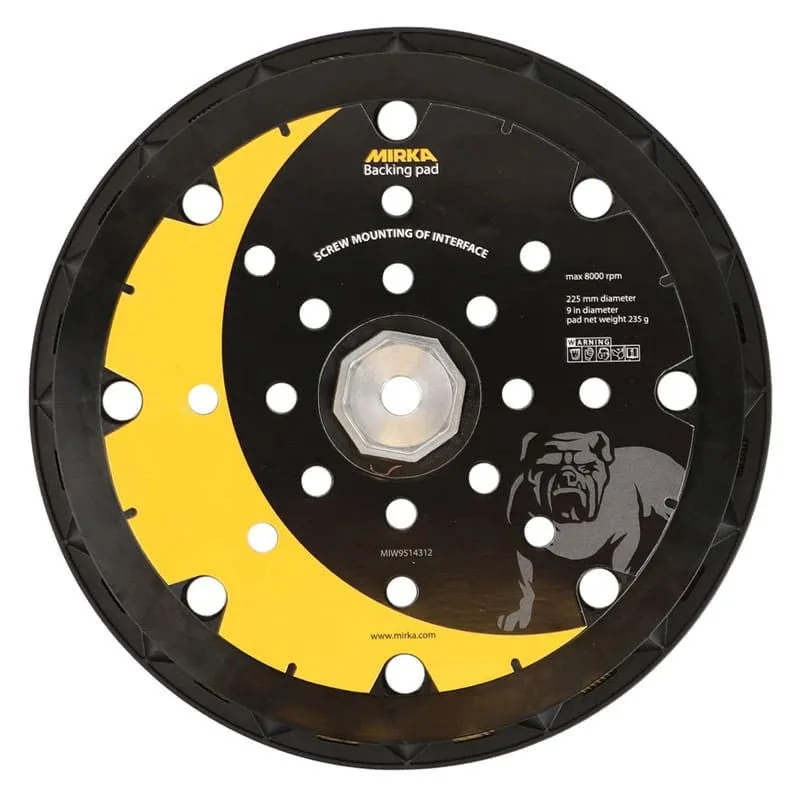 Mirka leros plateau de ponçage 225mm 25h grip + 8 vis (miw9514312)