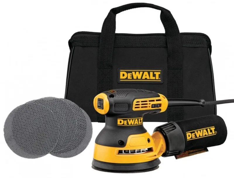 Lijadora orbital aleatoria con cable dewalt dwe6423b-qs, 280 w