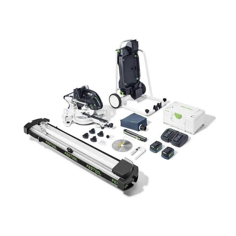 Sierra ingletadora a batería ksc 60 eb 5.0 i-ug-set kapex - 577958 - festool