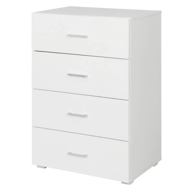 King home mueble 4 cajones 60x41x87h cm blanco