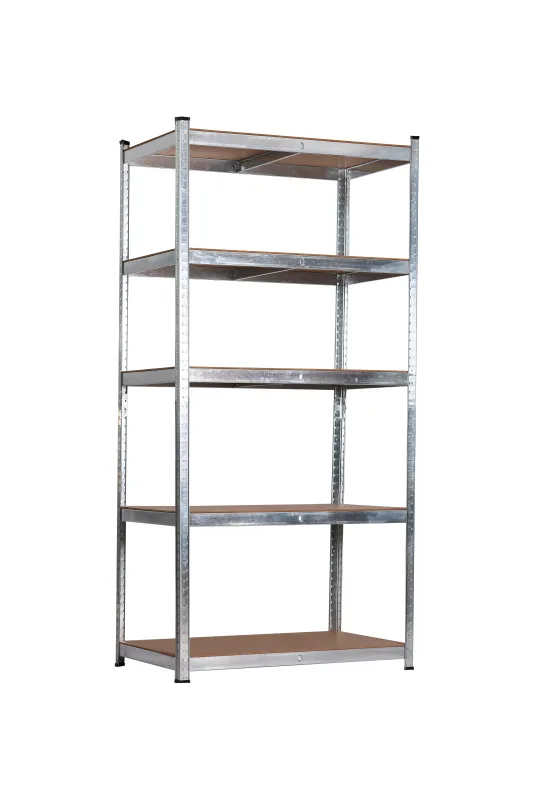 Garden friend estantería 5 estantes de metal y mdf al 180 an 120 p 40 cm capacidad de carga: 175 kg por estante, montaje a presión