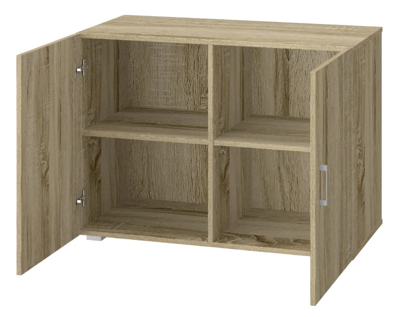 Armario de dos puertas king home 90x45x66h cm roble