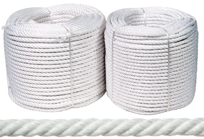 Rollo cuerda nylon mate 20mm x 100m blanco