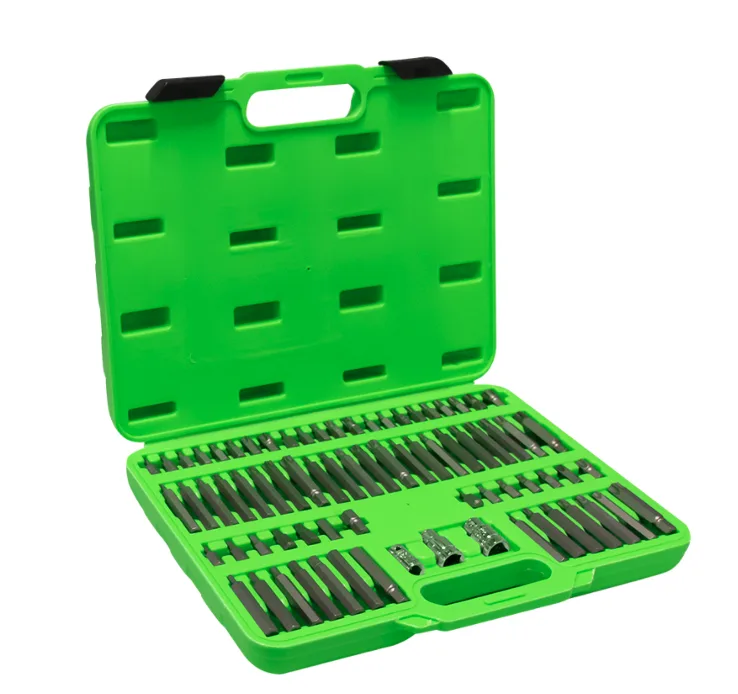 Estuche de puntas 75 piezas para tornillos ribe, 12 cantos, torx, torx inv., hexagonal jbm 52550