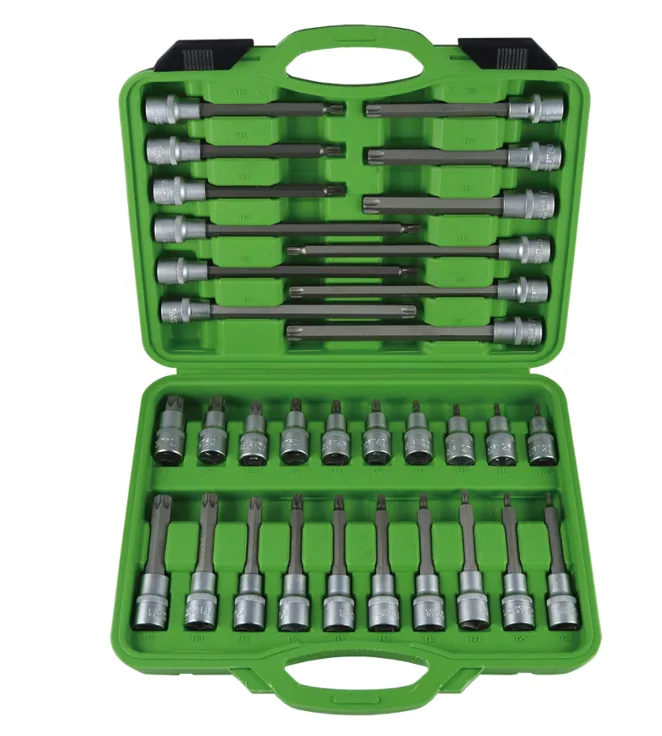 Estuche de puntas para tornillos torx 32 piezas jbm 52605