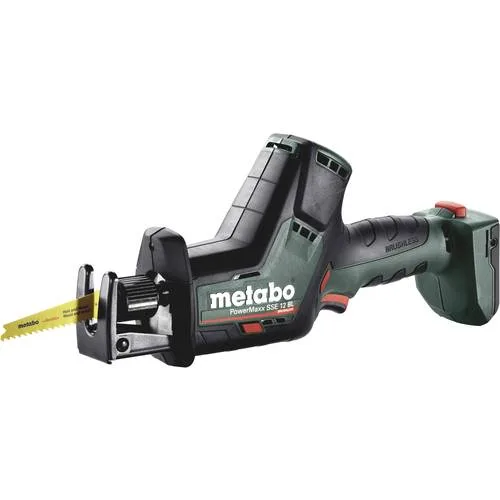Metabo 602322890 - sierra de sable motor sin escobillas versión sin baterías 12v li-ion powermaxx sse 12 bl