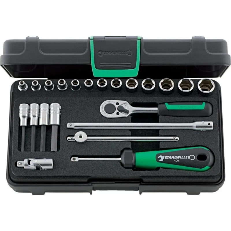 40/44/17/5 socket wrench set 1/4 cuadrado