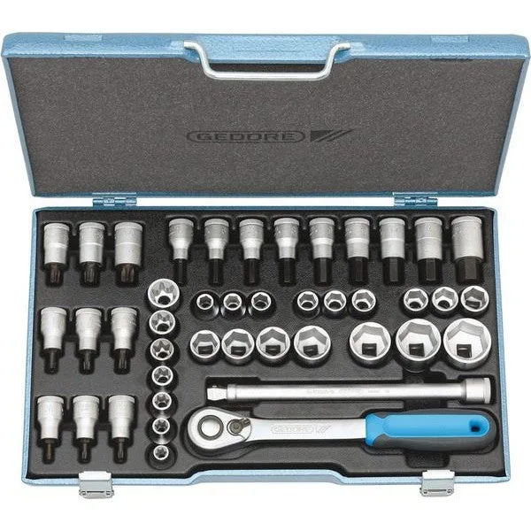 Gedore itx 19 inu-20 ensemble de douilles d'outil 1/2 42 pièces