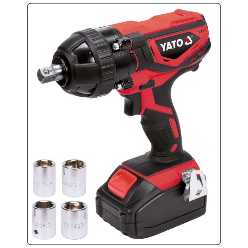 Yato llave de impacto con batería de iones litio 2,0ah 1/2 18v 300nm