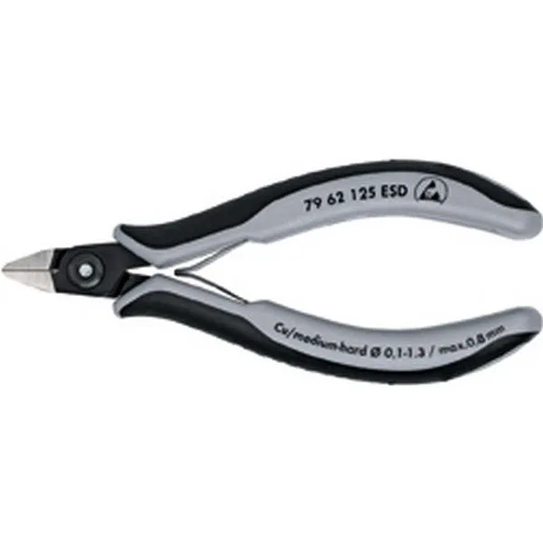 Knipex 79 62 125 esd pince coupante de côté de précision pour