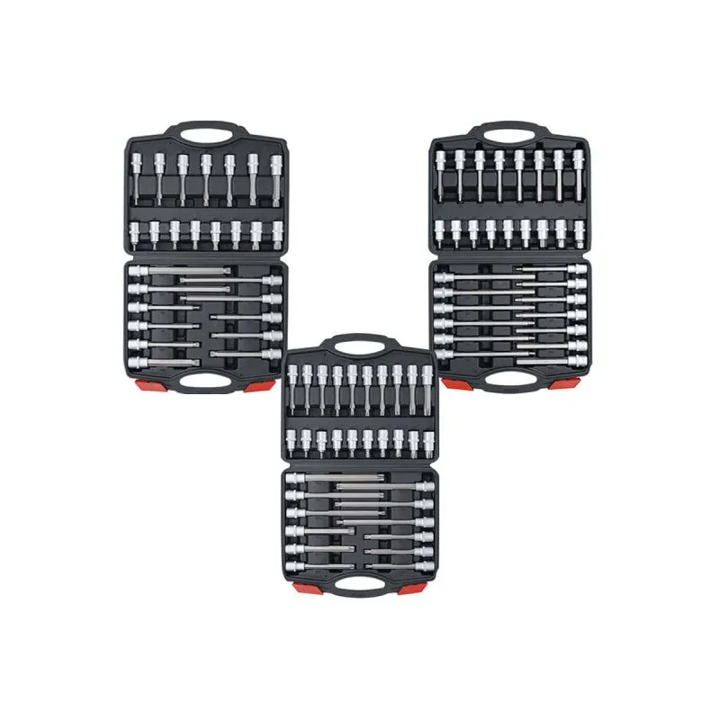 Juego de puntas | entrada 12,5 mm (1/2) | 88 piezas