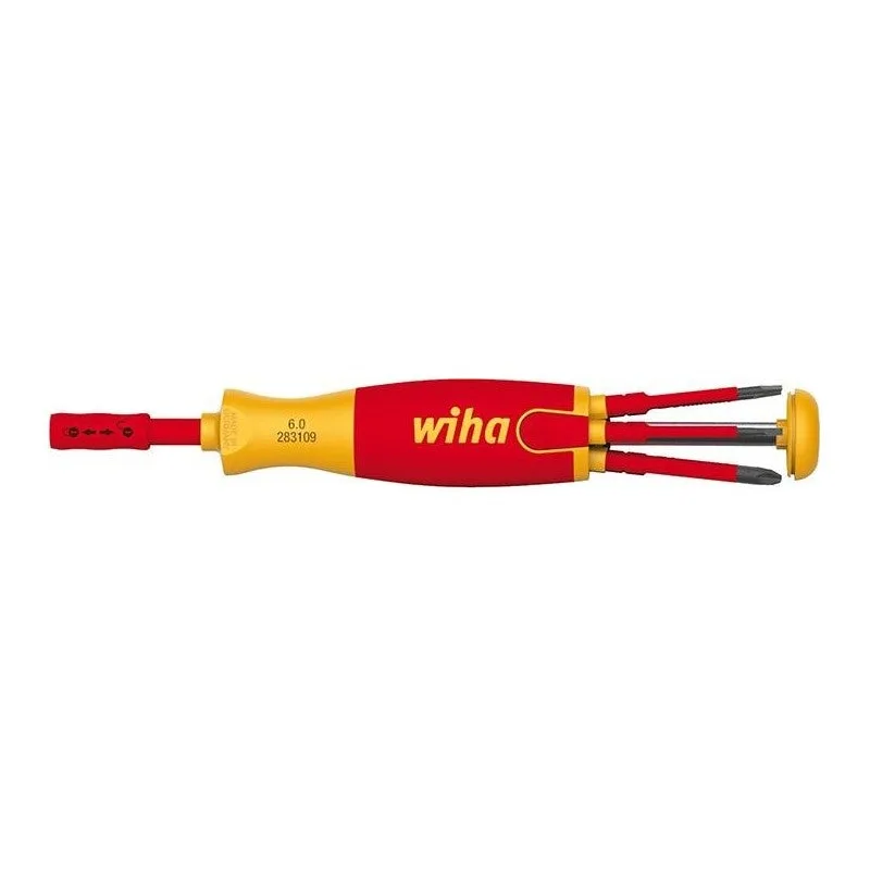 Wiha porte-embouts à chargeur 41234 6 pcs. fente / pzd / (+/- sl/pzd)